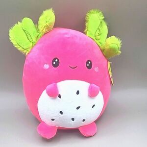 Smoochy Pals Dragonfruit Axolotl- Berry Plush Toy, NWOT